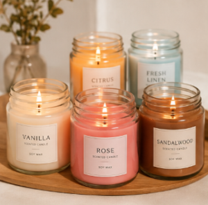 Aesthetic candles for room decor