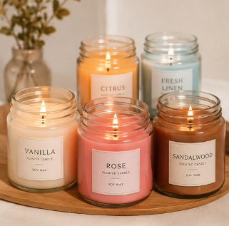 Aesthetic candles for room decor